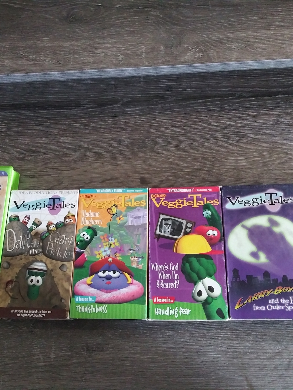 Lot 6 VeggieTales WHERE IS GOD WHEN I’M SCARED? VHS Madame blueberry heroes